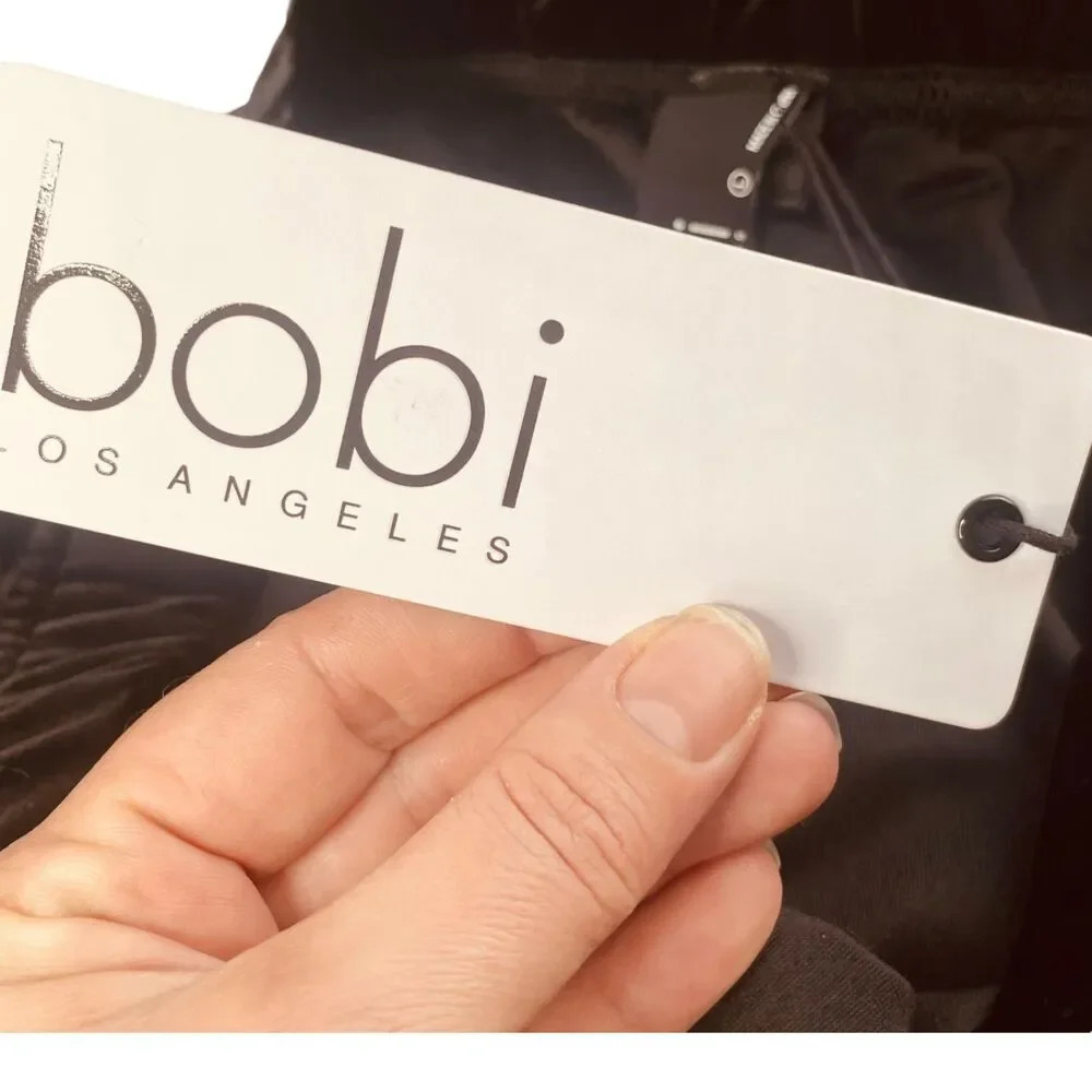 Bobi Los Angeles by Revolve Velvet Ruched Midi Skirt - Picture 7 of 12